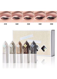 4 Colors Liquid Glitter Eyeliner Metallic Shimmer Diamond Mermaid Eyeshadow Waterproof Long Lasting Sparkling Eye Liner Makeup Colorful Set for Women Girls (Diamond Shape 5pcs (C)) - pzsku/ZC80367992C21DA20081AZ/45/_/1678701800/db1e3be1-b0b3-46ce-855d-6f74c7152383