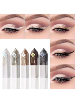 4 Colors Liquid Glitter Eyeliner Metallic Shimmer Diamond Mermaid Eyeshadow Waterproof Long Lasting Sparkling Eye Liner Makeup Colorful Set for Women Girls (Diamond Shape 5pcs (C)) - pzsku/ZC80367992C21DA20081AZ/45/_/1678701802/340c6302-ead5-4bdf-891f-6a6ba6b7bbd3