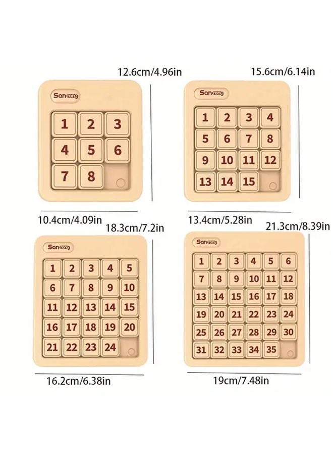 Magnetic Version 3x3 Digital Huarong Road Puzzle ABS Material Brain Teaser Gift - Image 3