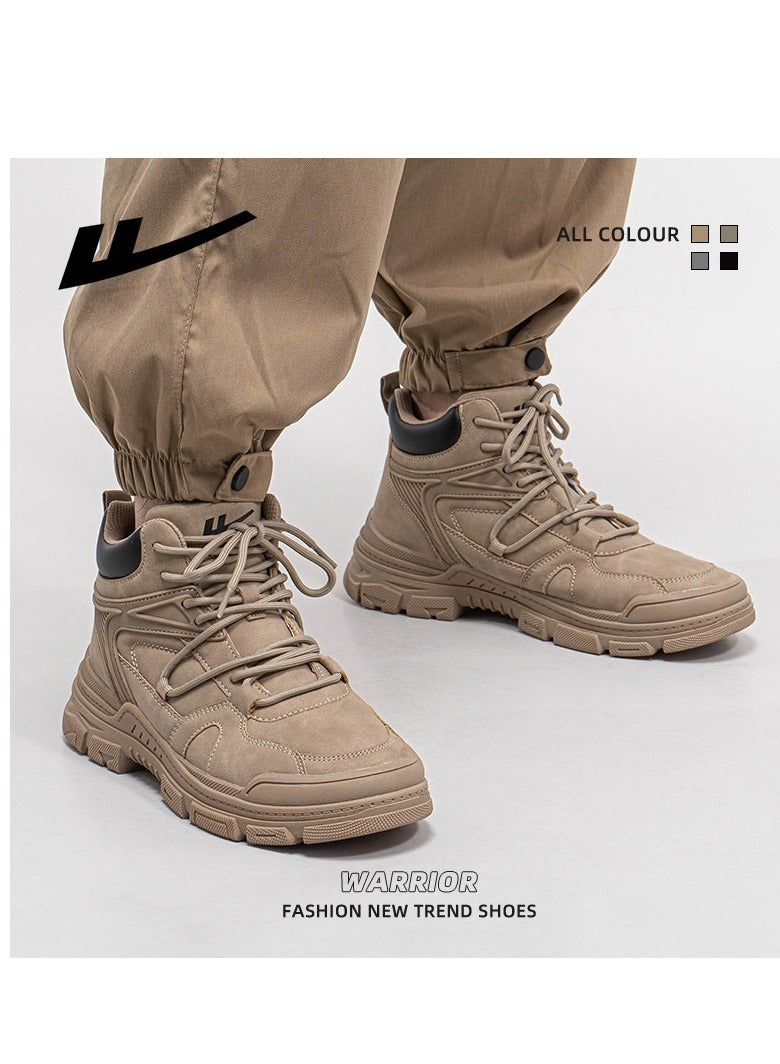 Warrior أحذية رجالية مارتن بوت 2024 أحذية تسلق الجبال الخارجية الجديدة ذات الجزء العلوي العالي أحذية عمل رياضية قصيرة للرجال - Image 4