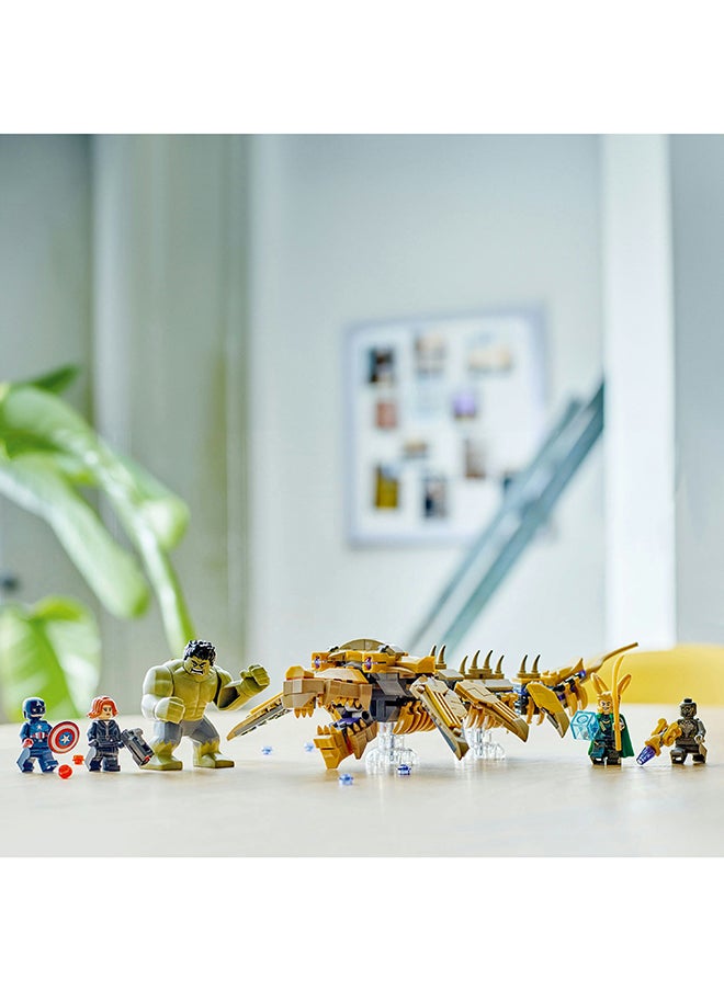 ليغو - لعبة الأطفال القابلة للبناء المنتقمون بمواجهة ليفياثان من LEGO® Marvel، شخصية هالك مع كابتن أمريكا ولوكي والأرملة السوداء وشيتوري، للصبيان والبنات بعمر 7 سنوات أو أكثر 76290 (347 قطعة) - Image 1