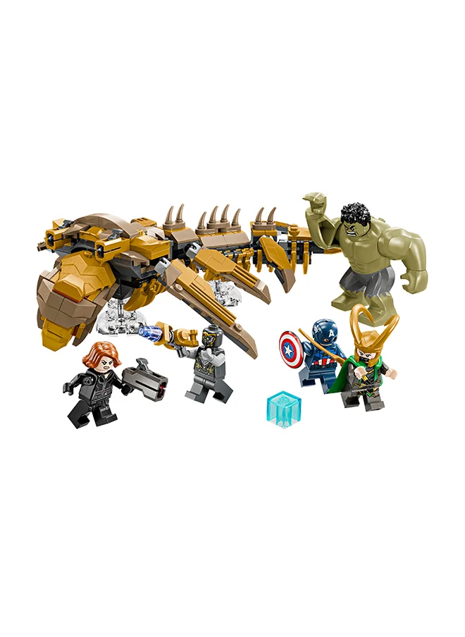 LEGO LEGO Marvel Avengers vs. Leviathan Buildable Kids Toy, Hulk with Captain America, Loki and Black Widow, with Mini Figures, Gift for Boys and Girls Ages 7+ 76290