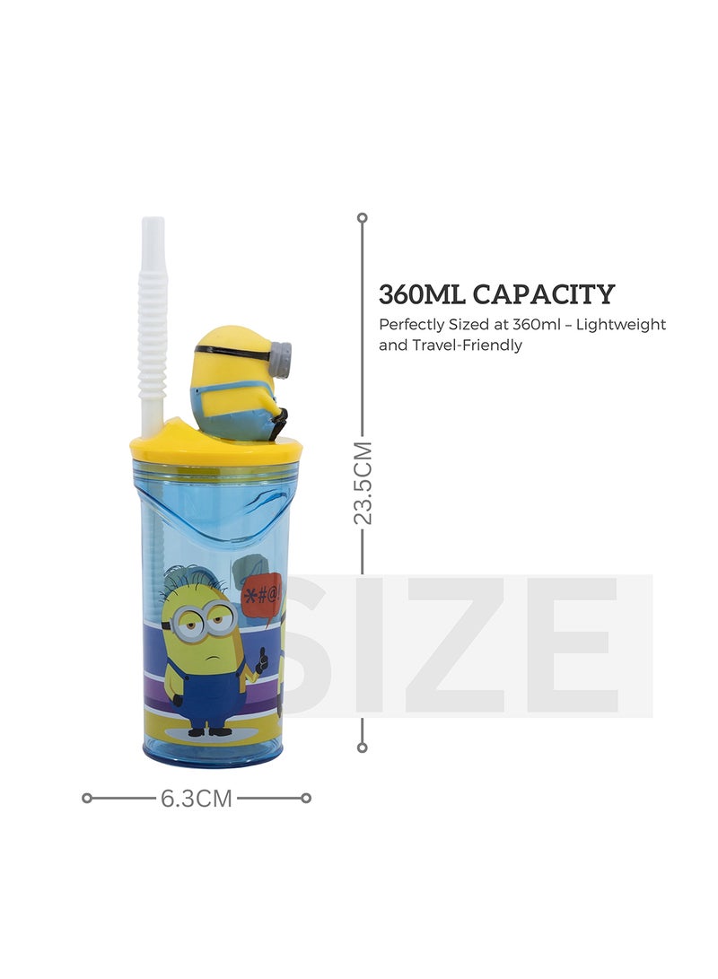 STOR زجاجة ماء tumbler ثلاثية الأبعاد من مينيونز II للأطفال 360 مل - Image 2