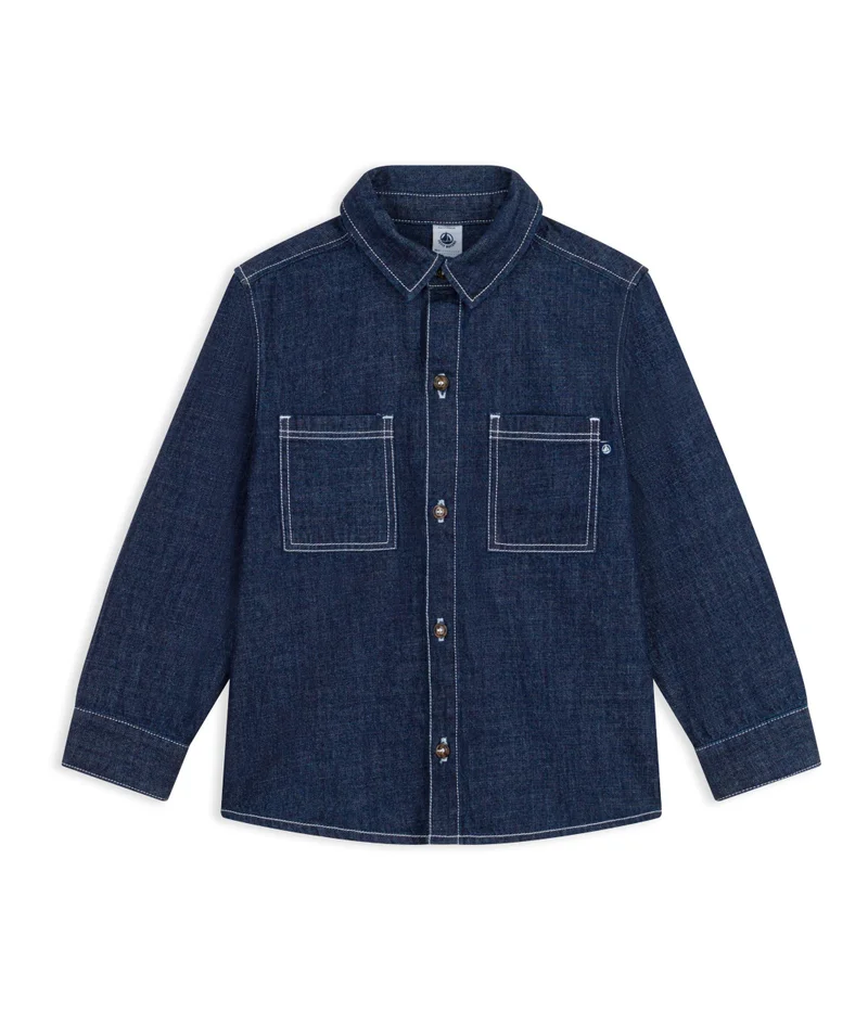 بيتي باتو Children's Plain Denim Shirt