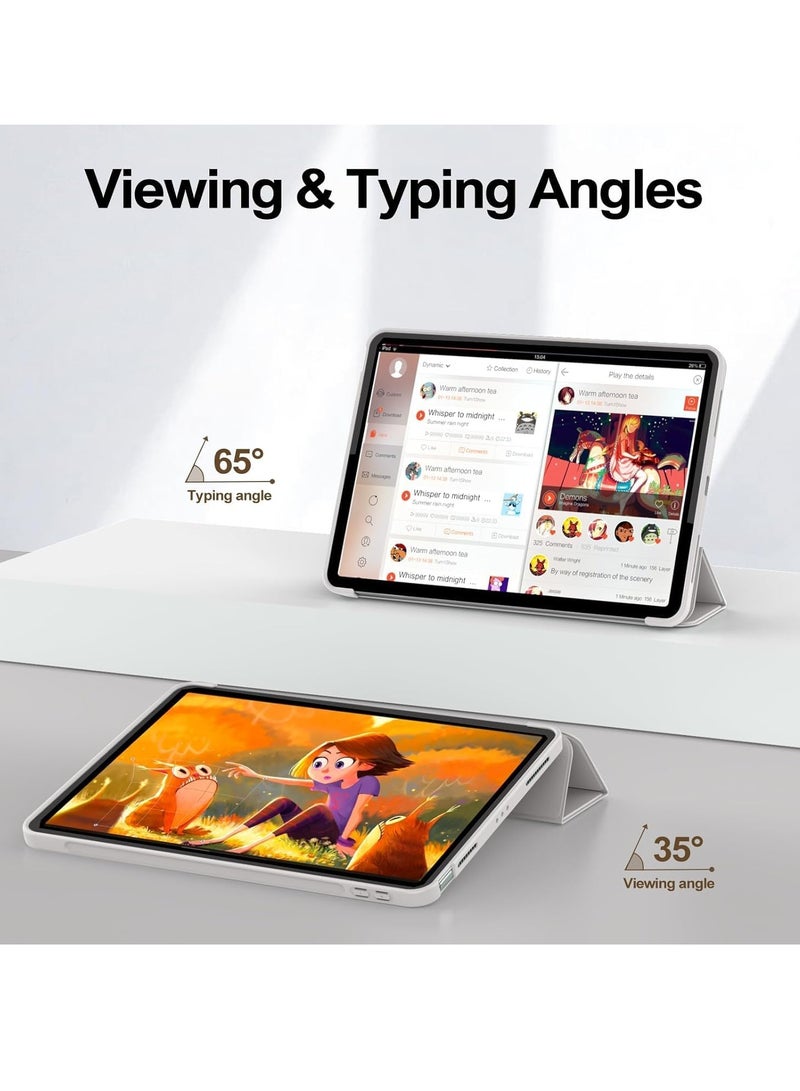 JAJEEK Case for iPad Air 11 Inch M2 2024 iPad Air 5th/4th Gen (10.9 Inch, 2022/2020) – Lightweight Thin Soft TPU Back Protective Case with Auto Sleep/Wake, Smart Folio Cover - Image 5