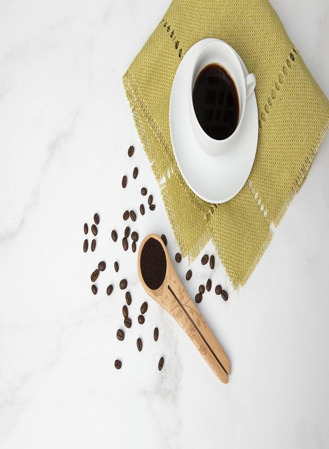 Talisman Designs Laser Etched Beechwood Scoop with Clip | Woodland Design | Wood Coffee Spoon, | Cute & Functional Kitchen Tool, | Small Wooden Utensils - Image 4