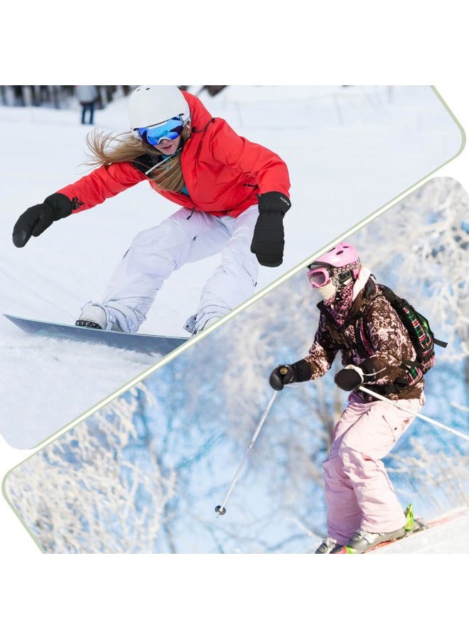 EXski Women Ski Mittens Waterproof Warm Touchscreen Snow Mitts for Extreme Cold Weather Snowboarding Skiing - Image 5