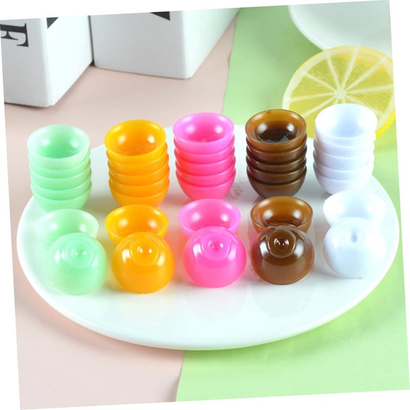 2 Sets Miniature Dollhouse Kitchen Bowls 15 Pcs Realistic Safe Rounded Edges Educational Play - Image 4