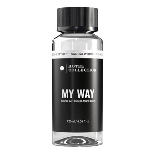 AROMA360 Hotel Collection Diffuser Oil - My Way - Aromatherapy Essential Fragrance Oil - Sandalwood, Warm Virginia Cedar & Beautiful Iris - 120ML 4.1 Fl oz - Image 1