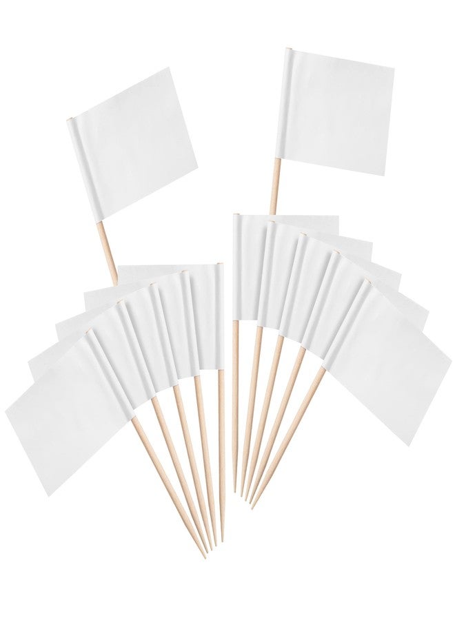 Mr. Pen- Blank Toothpick Flags, White, 100 Pcs, Cheese Markers, Cheese Labels for Charcuterie Board, Charcuterie Labels, Cheese Board Labels, Charcuterie Board Labels, Buffet Labels, Flag Toothpicks - Image 1