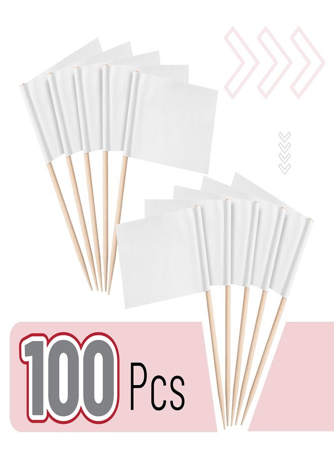 Mr. Pen- Blank Toothpick Flags, White, 100 Pcs, Cheese Markers, Cheese Labels for Charcuterie Board, Charcuterie Labels, Cheese Board Labels, Charcuterie Board Labels, Buffet Labels, Flag Toothpicks - Image 2