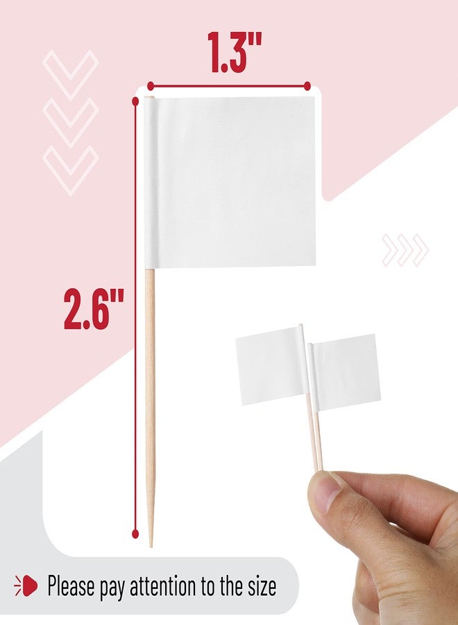 Mr. Pen- Blank Toothpick Flags, White, 100 Pcs, Cheese Markers, Cheese Labels for Charcuterie Board, Charcuterie Labels, Cheese Board Labels, Charcuterie Board Labels, Buffet Labels, Flag Toothpicks - Image 3