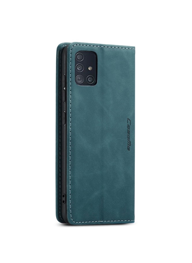 CaseMe CaseMe Samsung Galaxy A51 Case Wallet, for Samsung Galaxy A51 Wallet Case Book Folding Flip Folio Case with Magnetic Kickstand Card Slots Protective Cover - Green  - Image 2