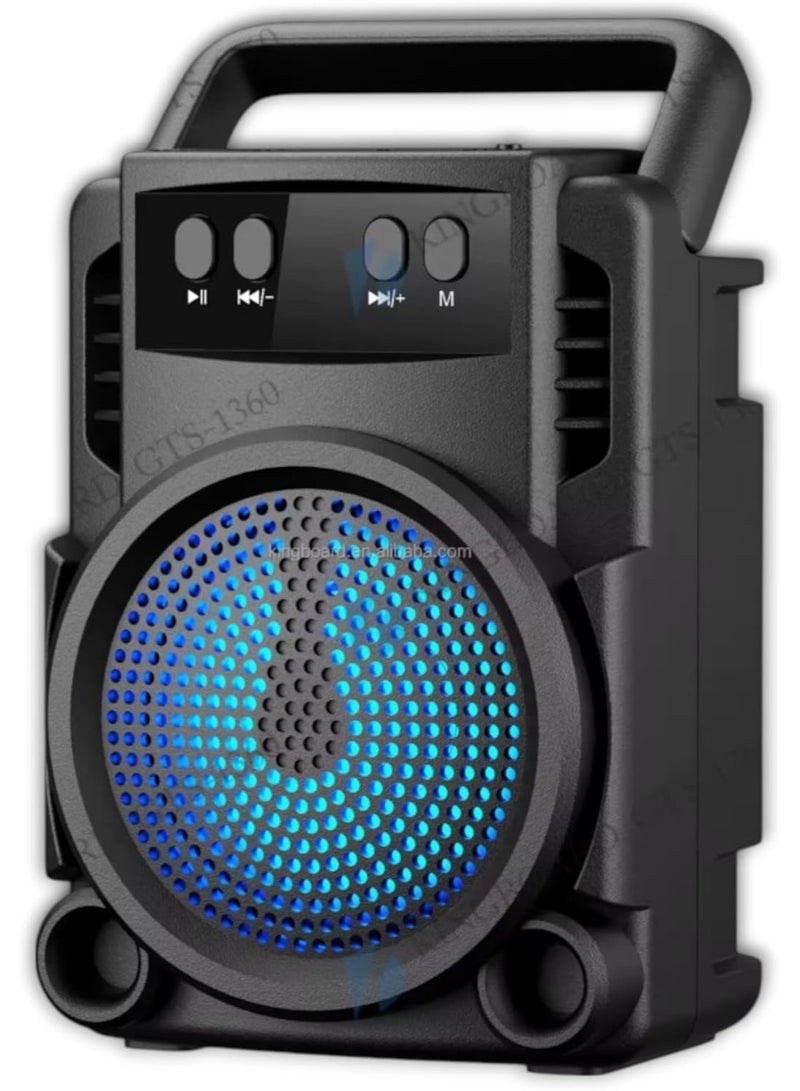 Portable wireless Bluetooth speaker supports stereo USB Micro SD, AUX power that delivers high-quality sound. - Image 1