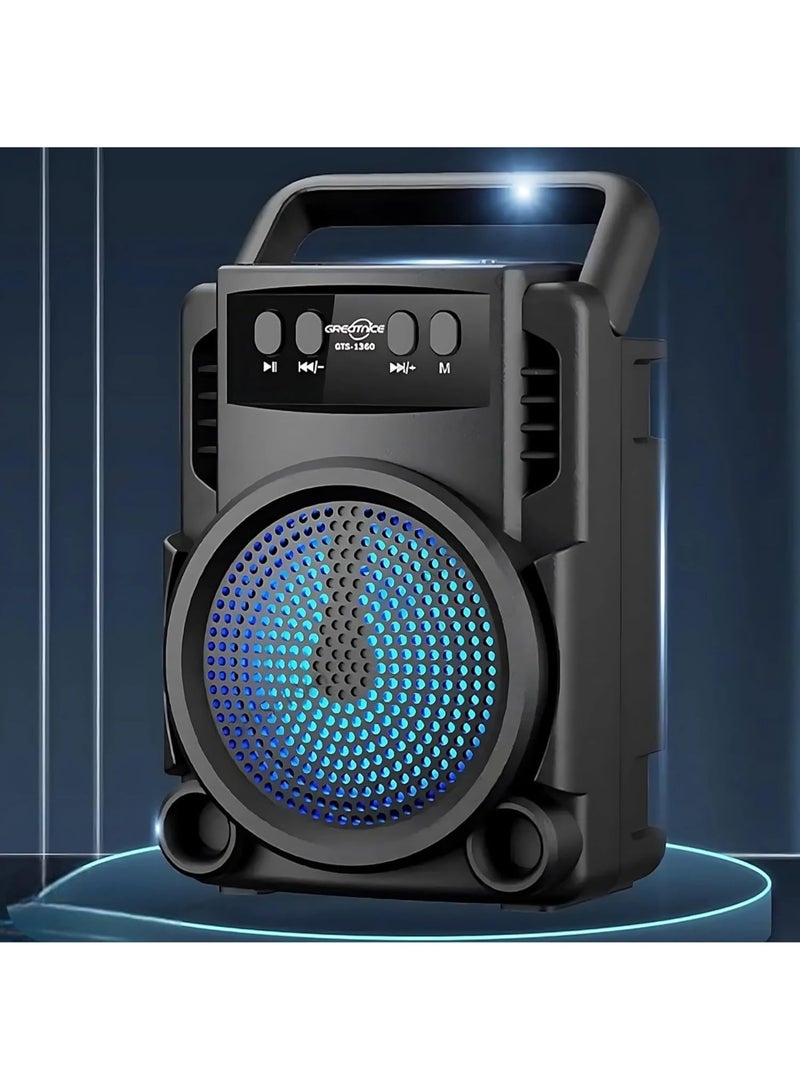 Portable wireless Bluetooth speaker supports stereo USB Micro SD, AUX power that delivers high-quality sound. - Image 4