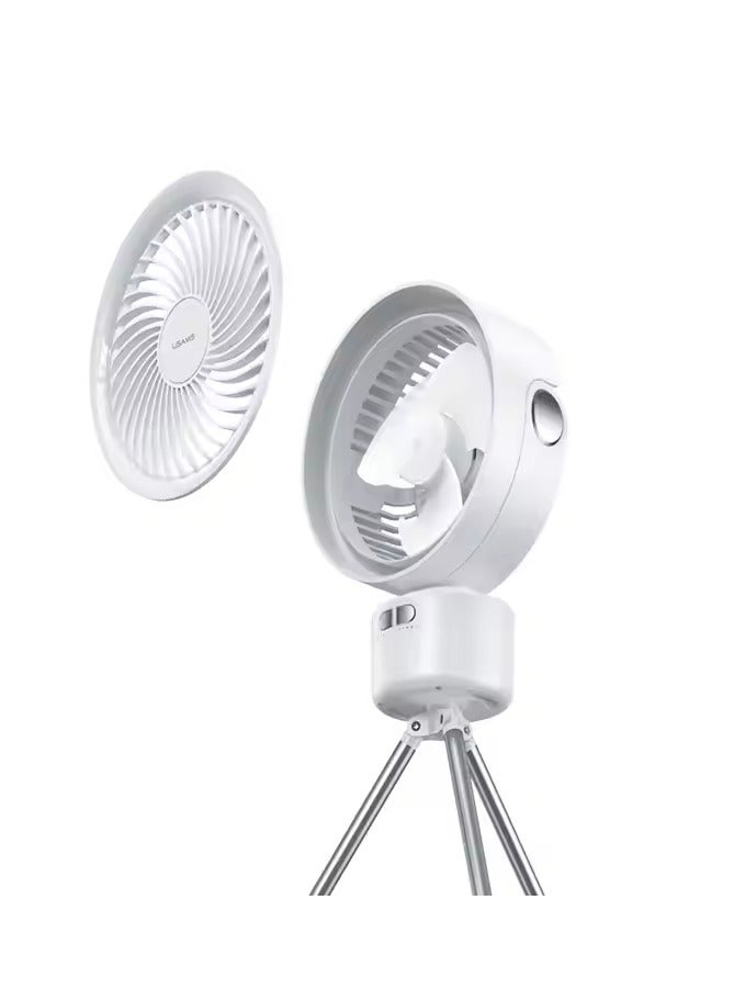 أوسامس متعددة الوظائف ZB258 مروحة 4in1 تصميم مروحة في الهواء الطلق مع USB قابل للتعديل بقيادة مصباح ضوء لينة الإبداعية مروحة صغيرة في الهواء الطلق المحمولة مراوح صغيرة قابلة للشحن والضوء 4000mAh مع مروحة تحكم عن بعد بالأشعة تحت الحمراء - Image 3