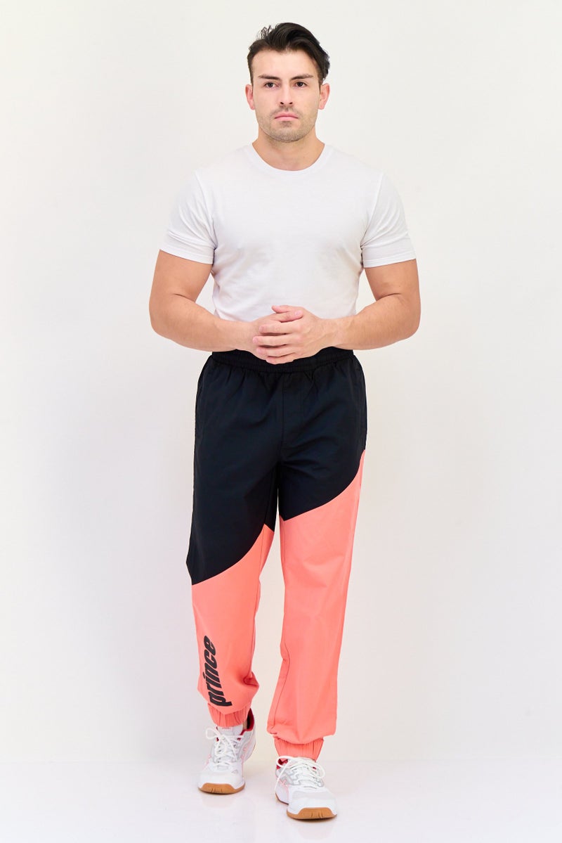 Prince Men Regular Fit Brand Logo Track Pants, Multicolor - Image 2