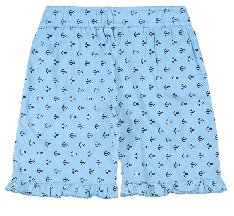ICEDIVE Girls' Regular Fit Printed Cotton Shorts - Pack of 2 in Multicolour for Comfort and Style - Image 5