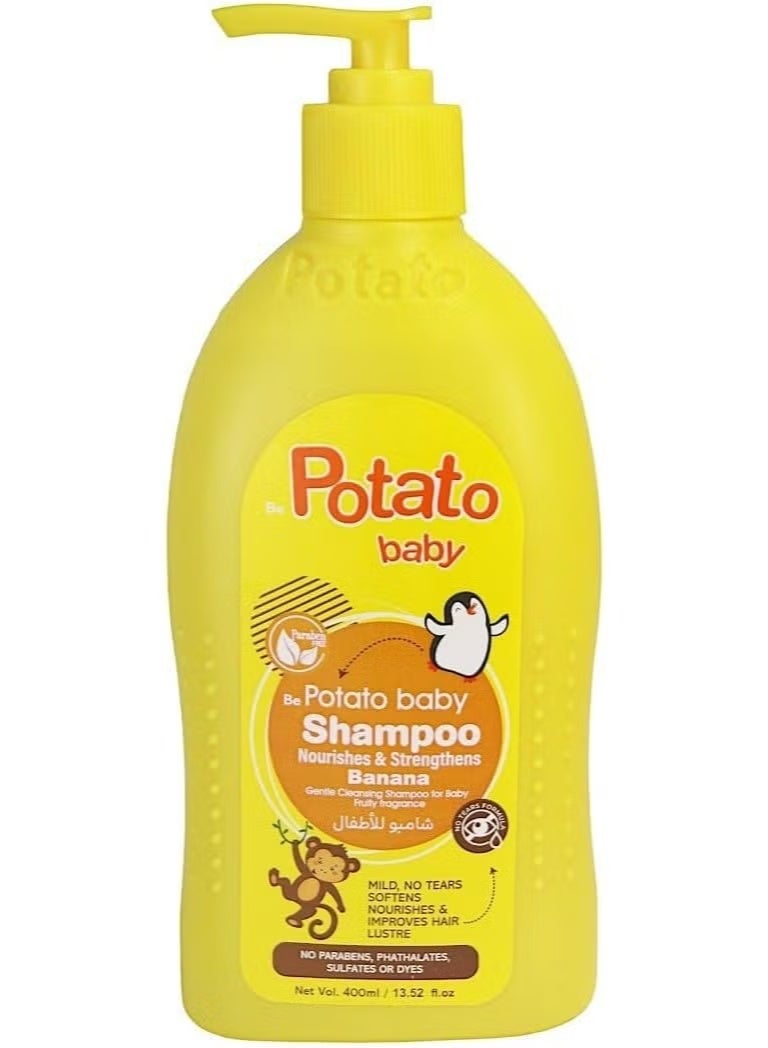 Be Potato baby Baby Shampoo with Banana Scent 400ml - Image 1