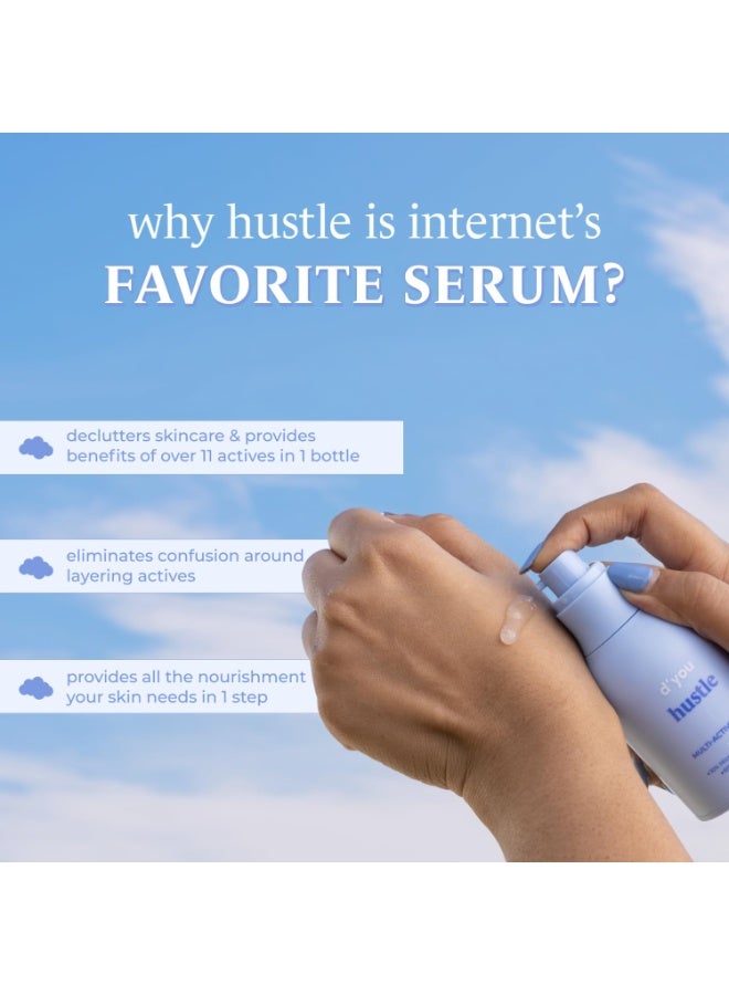 ديو سيروم الوجه متعدد الفعالية بفيتامين C من "d'you Hustle" - غني بالنياسيناميد وحمض الهيالورونيك | سيروم للرجال والنساء | منتج كوري للعناية بالبشرة - 30 مل - Image 3