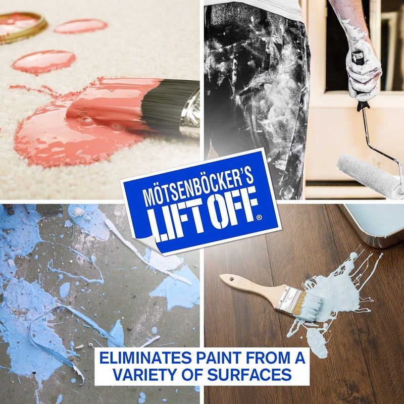 Motsenbocker's Lift Off 41301 Ounce Spray Latex Enamel, Works on Multiple Surfaces, Water-Based Paint Remover, 22 Fl Oz, Clear - Image 2