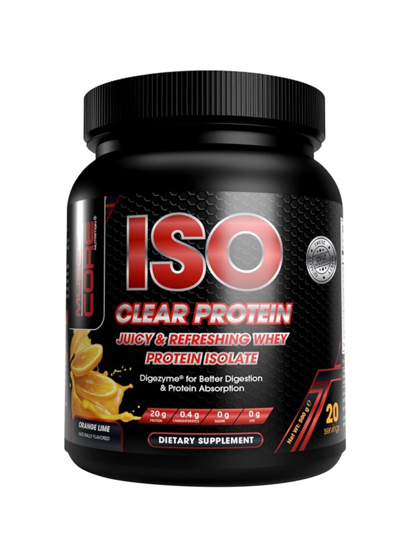 Iso Clear Whey Protein Isolate With Digezyme Digestive Enzymes