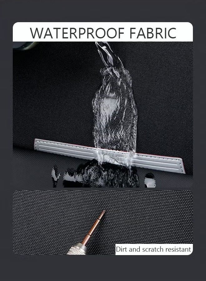 كان واي تناسب حقيبة ظهر للكمبيوتر المحمول مقاس 17 بوصة، حقيبة ظهر للعمل 3 في 1 بسعة قابلة للتطوير، حقيبة كتب جامعية للعمل والمدرسة والسفر والطيران مع منفذ USB مقاوم للماء وحقيبة نهارية للكمبيوتر كاجوال للرجال باللون الأسود - Image 4