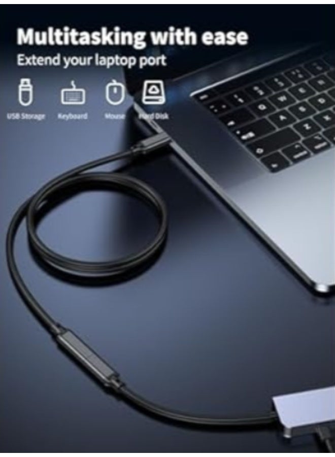 CABLE CONV Type-C Extension Cable USB 3.1 Gen2 Male to Female – PD Fast Charging & Data Transfer for Nintendo Switch, MacBook, USB-C Devices - Image 2