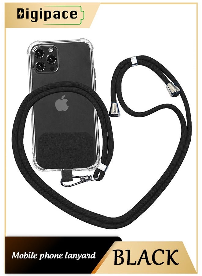 Digipace Phone Lanyard, Universal Crossbody Cell Phone Lanyards, Multifunctional Nylon Patch Adjustable Shoulder Neck Strap Compatible with Most Smartphones