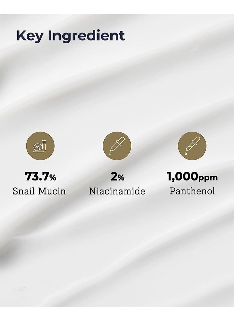 Advanced Snail Peptide Eye Cream 25ml | A 72% Snail Secretion Filtrate, Peptide and Niacinamide based eye cream | Fragrance Free