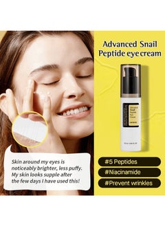 CARVENCHY Advanced Snail Peptide Eye Cream 25ml | A 72% Snail Secretion Filtrate, Peptide and Niacinamide based eye cream | Fragrance Free  - Image 2