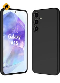 Case Compatible with Samsung Galaxy A15, Silicone Fit Anti Scratch Galaxy A15 Cover Inside Microfiber Lining Shockproof Protective