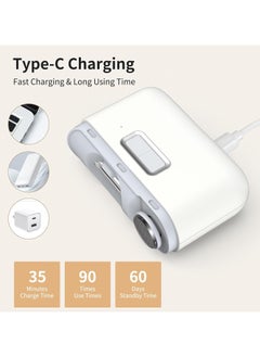 ASIV Electric Nail Clippers, 2 in 1 Electric Nail Clippers and Nail Grinder, Electric Baby Nail Clippers with Light, USB Rechargeable, Suitable for Travel, Daily Use  - Image 4