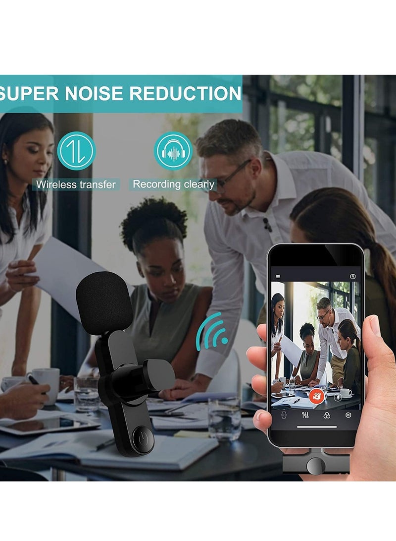 Upgraded Plug Play Wireless Lapel Lavalier Microphone for iPhone iPad Recording YouTube Facebook Live Stream Vlog Auto-Sync Wireless Mic with 2 Clips No Need App Bluetooth - Image 3