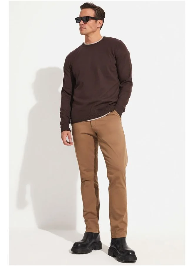 جون June Men Regular Fit Chino Trouser Tan