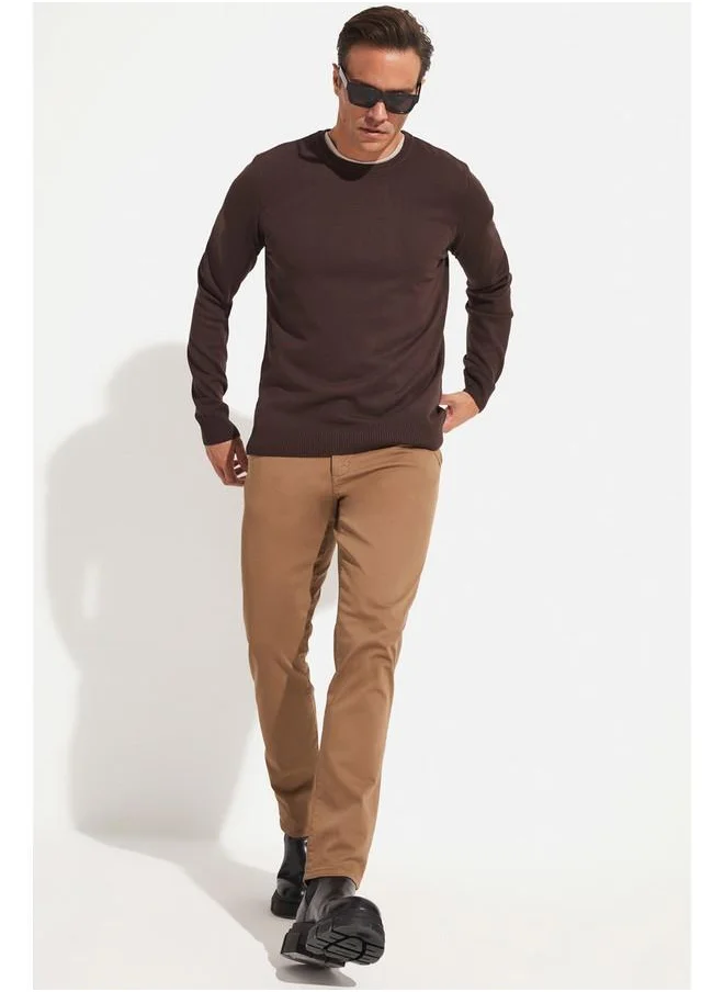 جون June Men Regular Fit Chino Trouser Tan