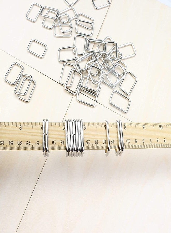 Risan Rectangle Bag Purse Snap Hook Metal Loop Rings Webbing Belts Buckle for Handbag Strap DIY Accessories and Bag Making Repairing, 1 inch / 25 mm 20PCS - Image 4
