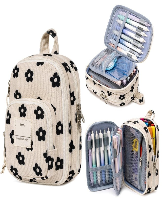 LEDAOU Pencil Case Cute Zipper Pencil Pouch Large Capacity Pencil Bag Organizer School Supplies for Girls Boys Kids - Image 1
