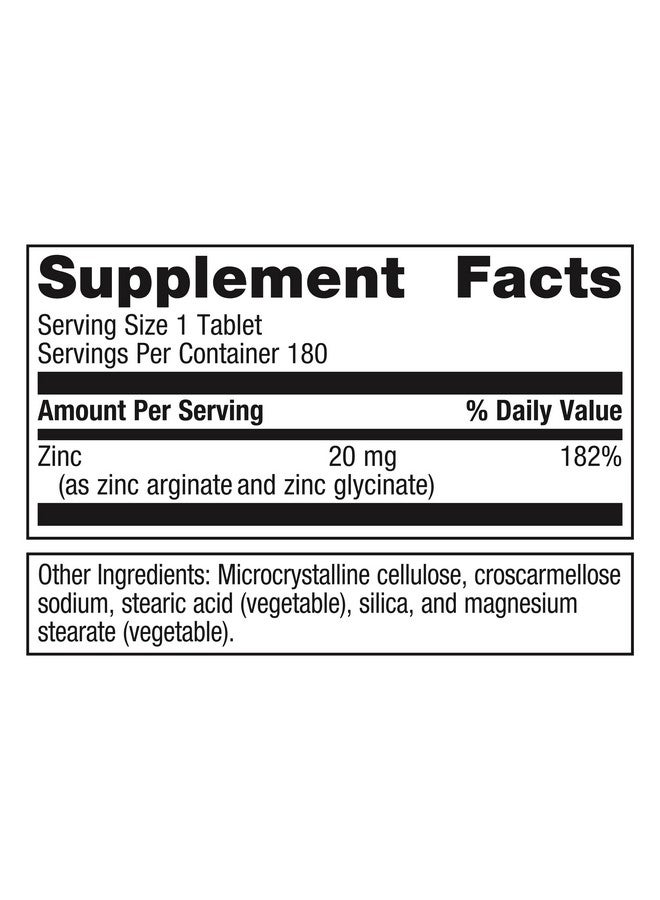 Metagenics Zinc A.G. - Highly Absorbable - for Immune Support, Bone Health & Energy Metabolism* - Non-GMO & Gluten-Free - 180 Tablets - Image 2