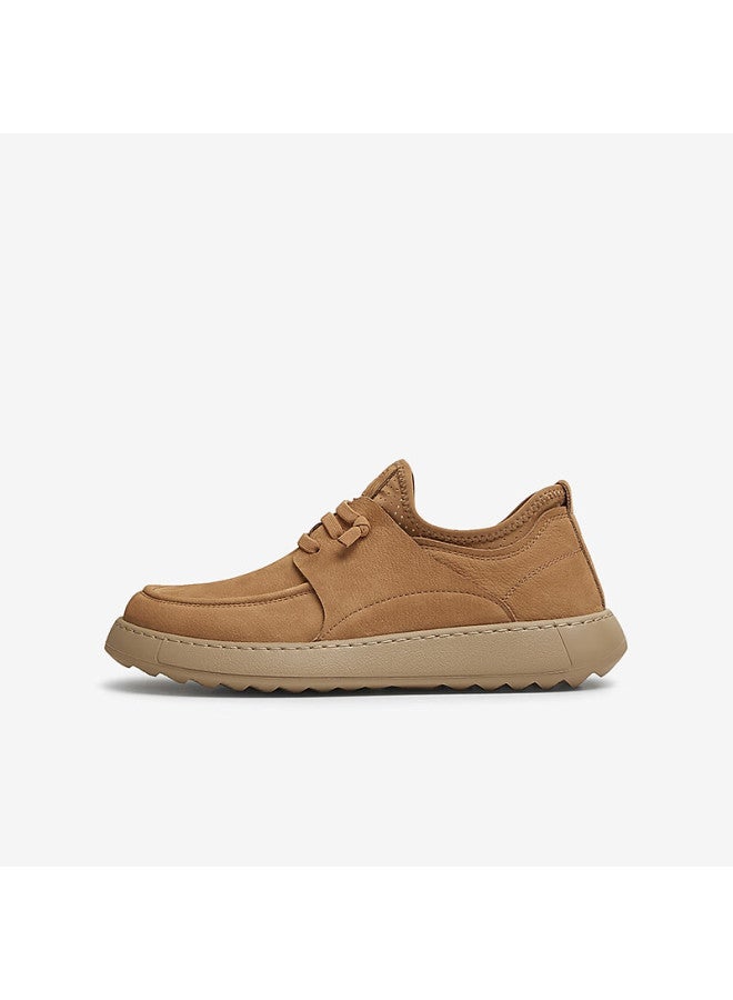 HESHE Tata Business Brown Work Shoes Men's Genuine Leather Casual Shoes Spring New Ocd07am5 Tan 42 - Image 4