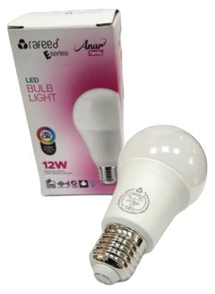 Rafeed Led Bulb 12W 6000K White Light 50 60 Hz E27 Bulb 1200 Lumens Led Bulb Non Dimmable Lifespan 20 000 Hours Housing Plastic Save Power 80 Percent Rfe 0254A  - Image 1