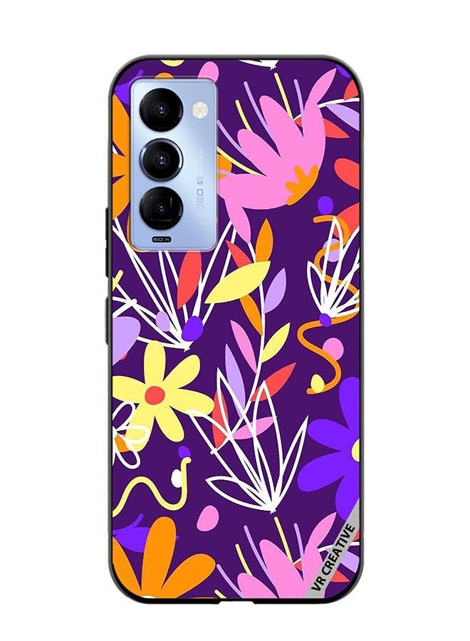 VR CREATIVE Protective Case Cover For Tecno Camon 18/18 P Organic Patterns Collection Design Multicolour - Image 1