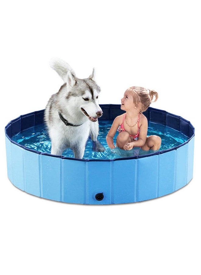 Foldable Dog Pet Bath Pool Collapsible Dog Pet Pool Bathing Tub Kiddie Pool Doggie Wading Pool For Puppy Small Medium Large Dogs Cats And Kids 48" Blue - pzsku/ZC804F6539F7E149FBCBDZ/45/_/1726221613/c9de50f4-9f03-4dff-8697-7f0def9fc47e