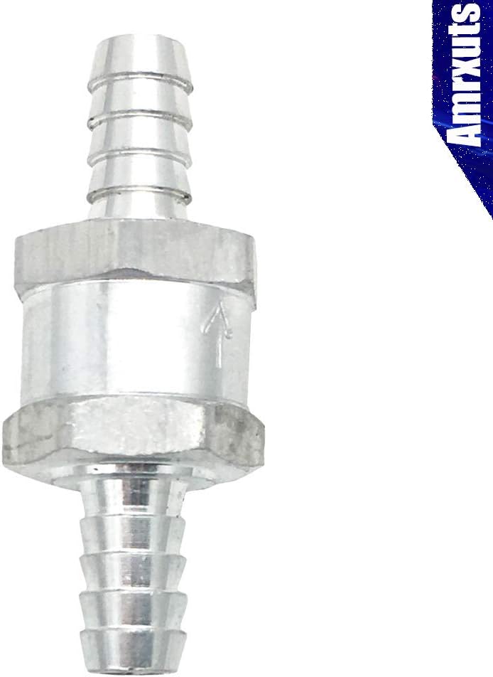 Amrxuts 12mm 1/2" Fuel Non Return One Way Check Valve Petrol Diesel Fuel Oil Water Aluminium Alloy - Image 2
