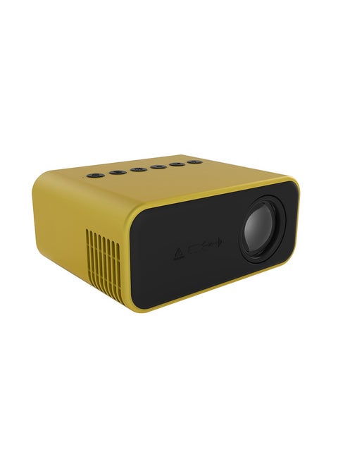 Multifunction Mini LED Projector with Remote Control YT500 Yellow