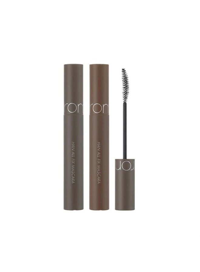 rom&nd HAN ALL FIX MASCARA 03 Long Hazel, Intense Length, Smudge-Proof, Clump-Free, Long-Lasting, Volumizing, Buildable & Lightweight, Instant Volume & Length, No Flaking, Daily Makeup, K-Cosmetics - Image 2
