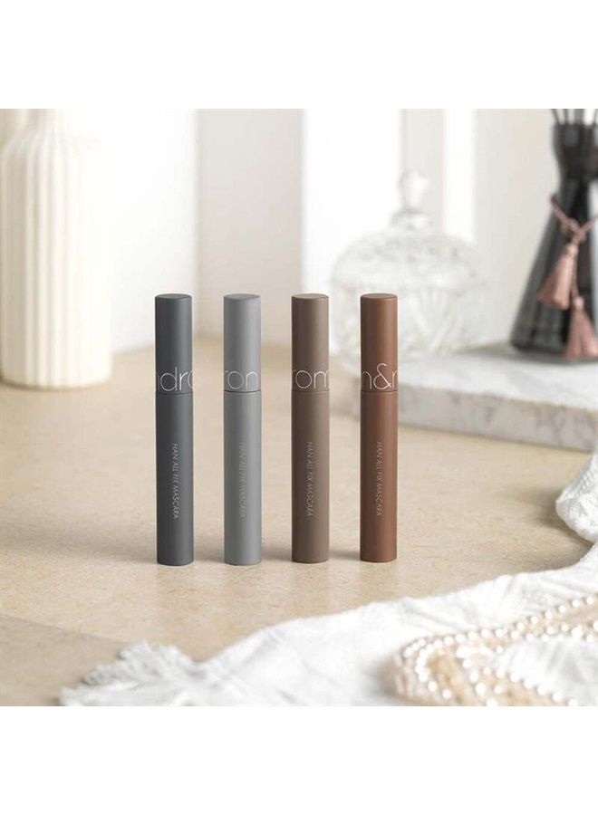 rom&nd HAN ALL FIX MASCARA 03 Long Hazel, Intense Length, Smudge-Proof, Clump-Free, Long-Lasting, Volumizing, Buildable & Lightweight, Instant Volume & Length, No Flaking, Daily Makeup, K-Cosmetics - Image 3