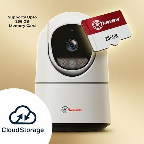 Trueview 3MP WiFi Robot Camera | Baby Monitoring & Home Security | Night Vision | AI Motion Tracking | 360° Pan Tilt | Two-Way Talk | Alexa | T18296S - Image 5
