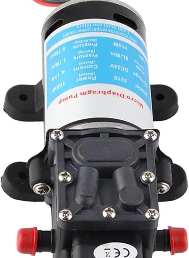 YA24 مضخة ماء كهربائية ذات غشاء بقدرة 100 واط تيار مستمر مع مفتاح ضغط ذاتية التحضير لضغط خطوط الأنابيب - Image 2