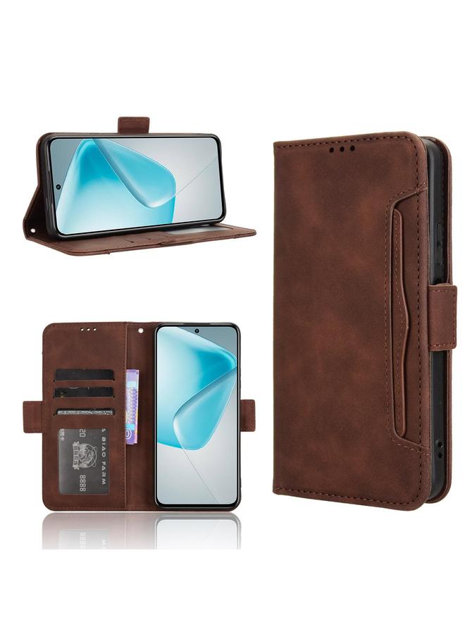 اس-توب جراب لهاتف Infinix Hot 50 Pro+ 4G مصنوع من الجلد وملمس جلد العجل وفتحات للبطاقات - Image 1